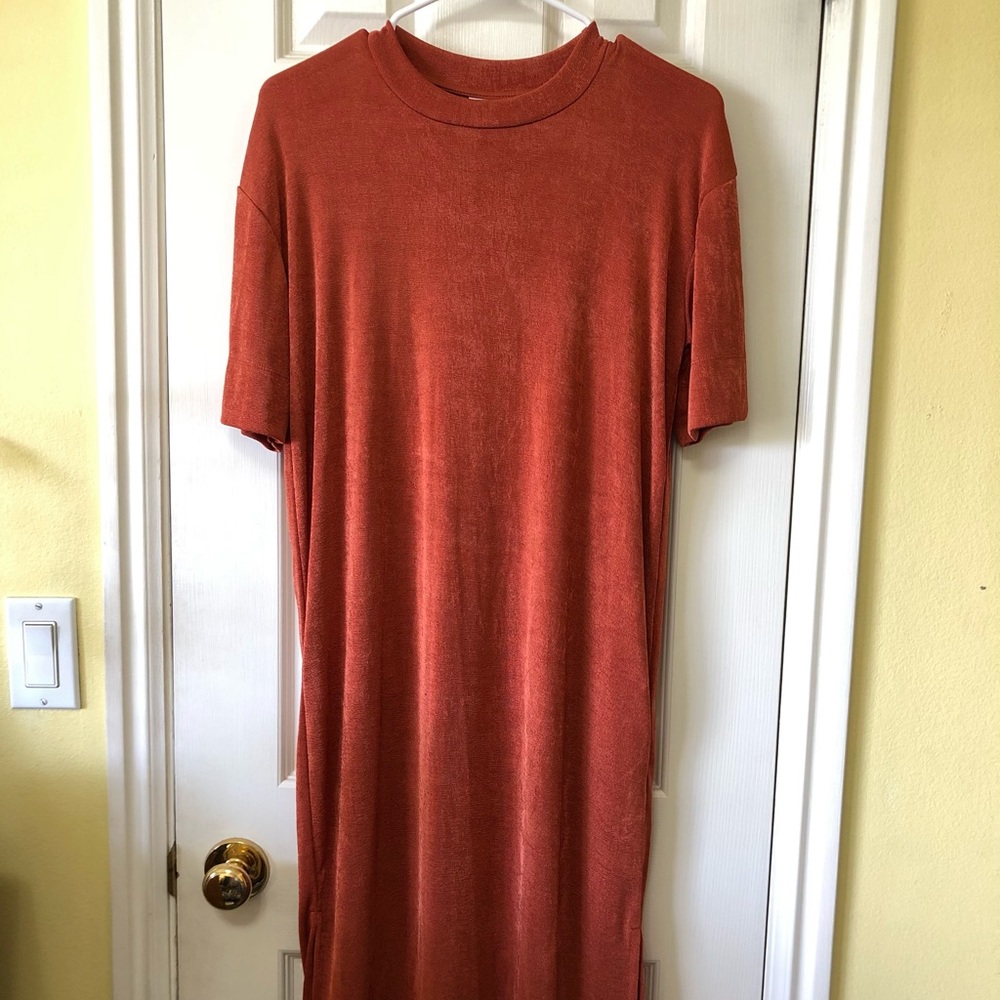 ASOS NEW RUST SWING DRESS - Picture 4 of 5
